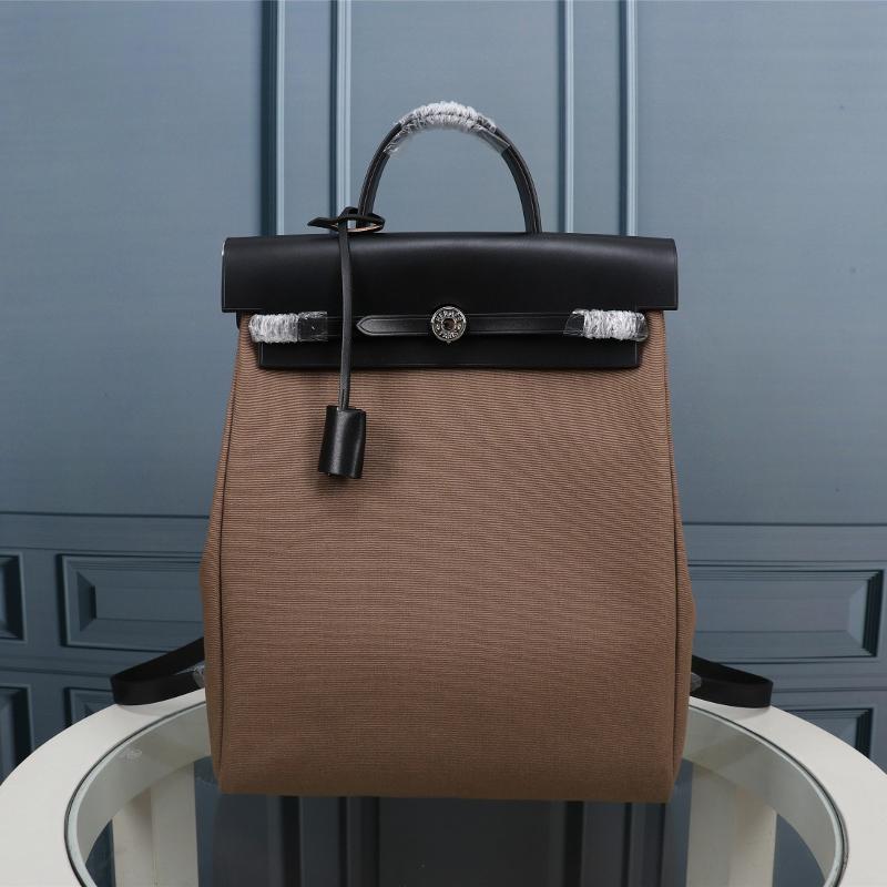 Hermes Herbag backpack 30 brown to black